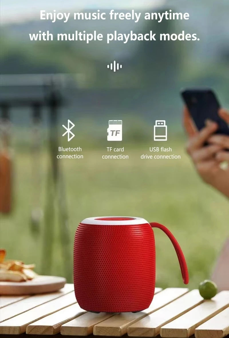 Lenovo Mini Głośnik Bluetooth – Głęboki bas, Smycz, Wodoodporny