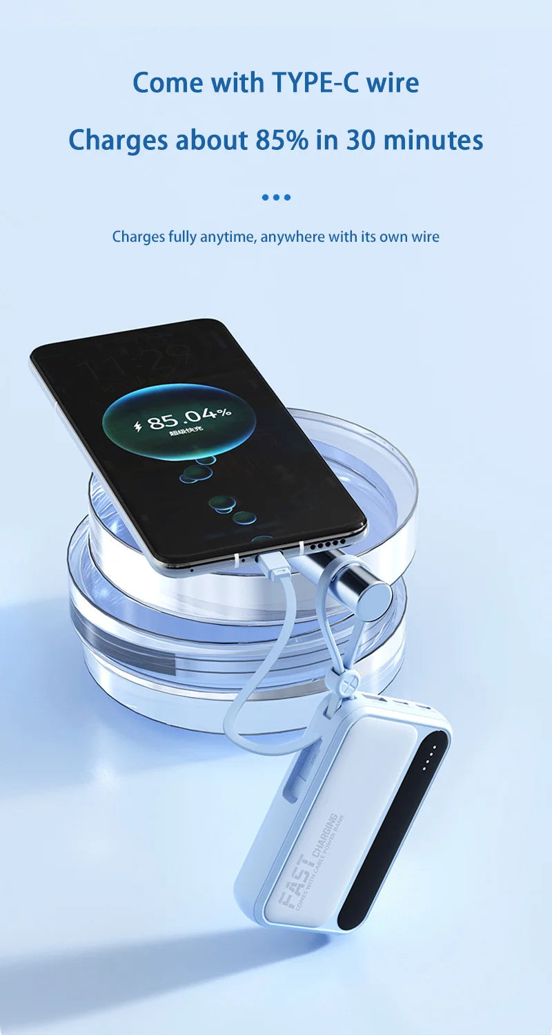 VIVO Power Bank 50000mAh 120W – 4 kable w zestawie, wyświetlacz LED