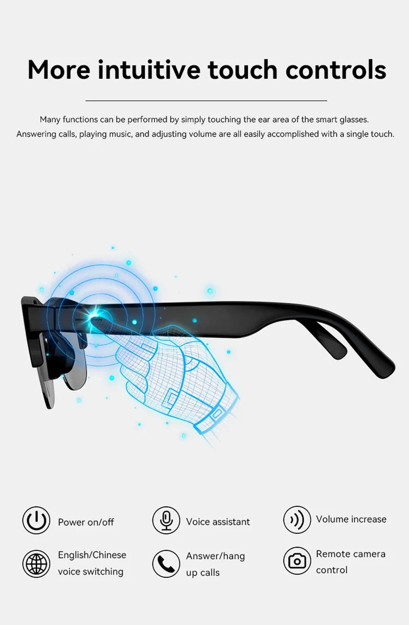 Lenovo 8K AI Smart Glasses D12 – KI-Übersetzung, ChatGPT, Gespräche, Musik