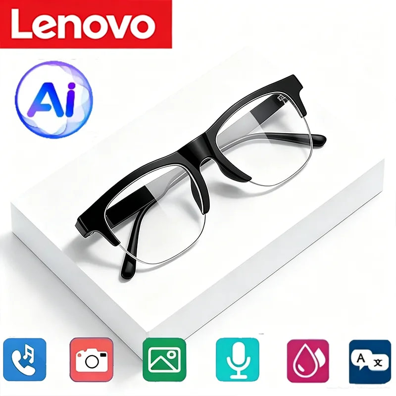 Lenovo 8K AI Smart Glasses D12 – KI-Übersetzung, ChatGPT, Gespräche, Musik