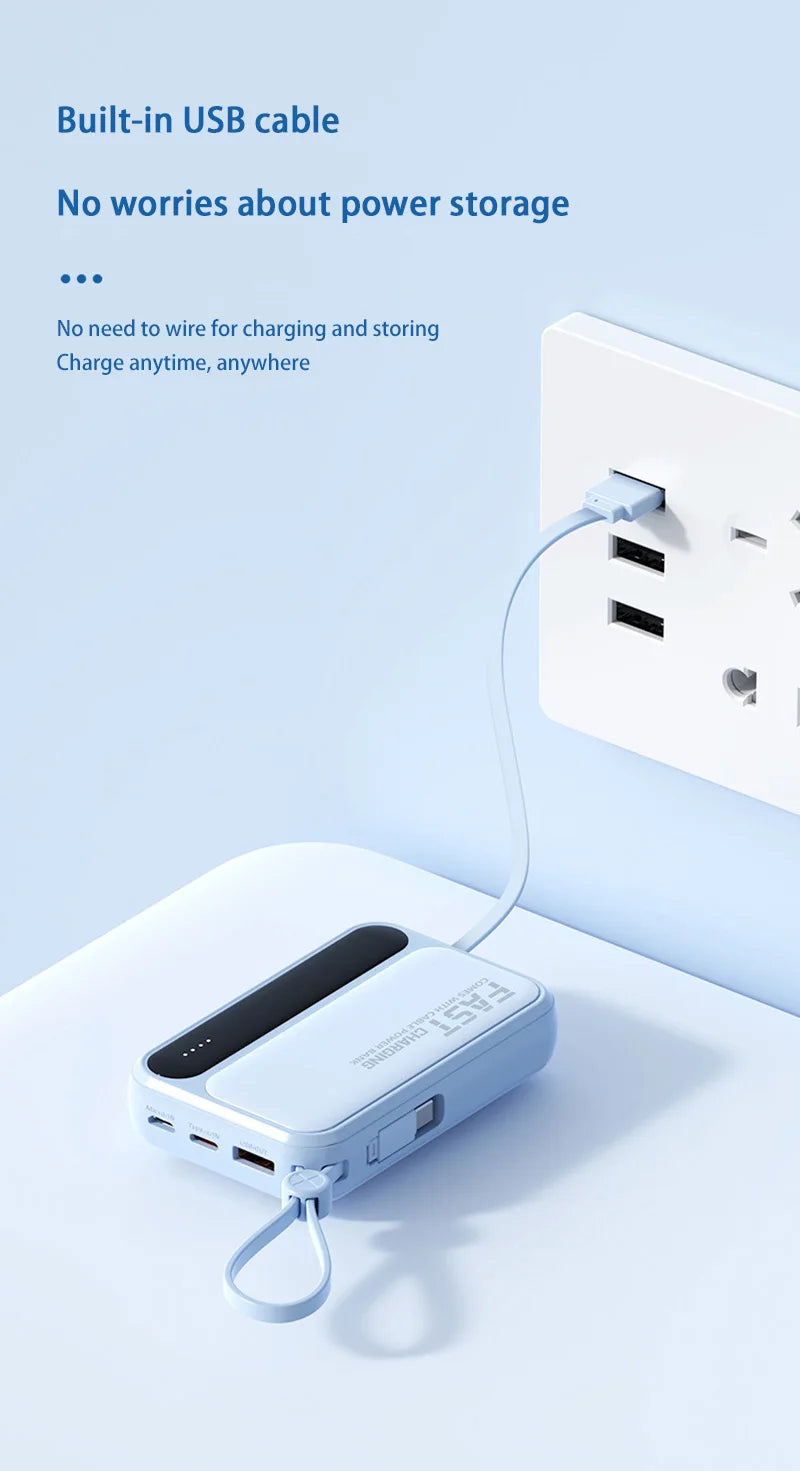 VIVO Power Bank 50000mAh 120W – 4 kable w zestawie, wyświetlacz LED