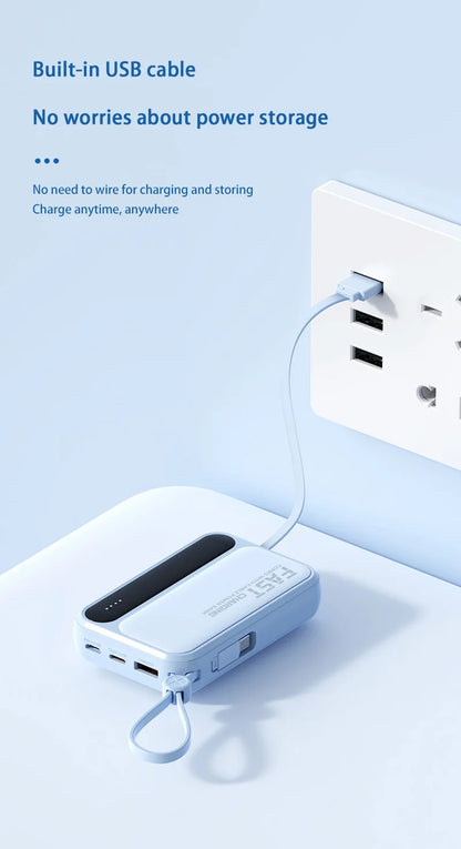 VIVO Power Bank 50000mAh 120W – 4 kable w zestawie, wyświetlacz LED