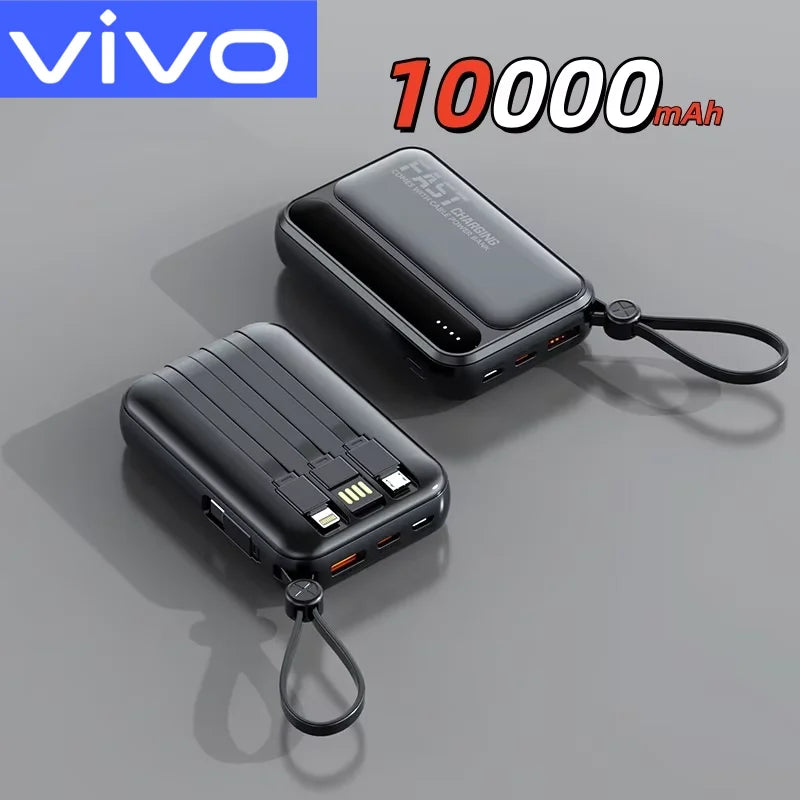 VIVO Power Bank 50000mAh 120W – 4 kable w zestawie, wyświetlacz LED