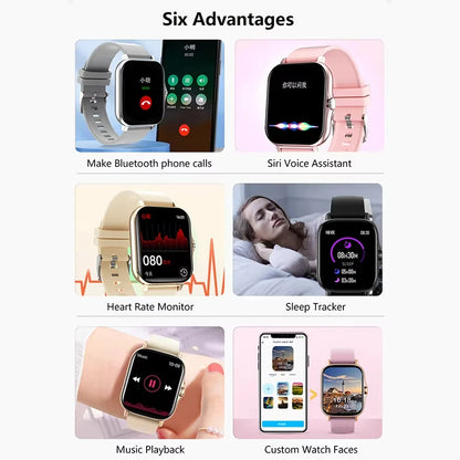 Lenovo Smartwatch 1,83" – Bluetooth-Anrufe, Gesundheitsmonitor, iOS und Android