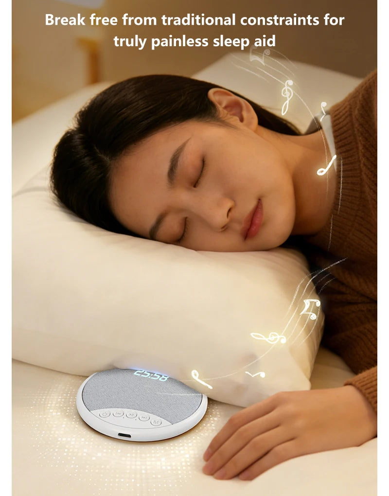 Lenovo Pillow Speaker – White Noise, Bluetooth 5.4, Alarm Clock, Sleep