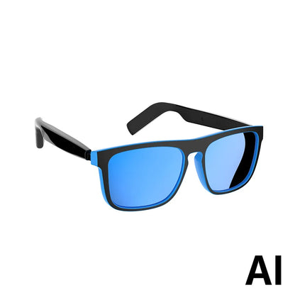 Lenovo AI Smart Sunglasses – Polarized, Voice Assistant, Bluetooth