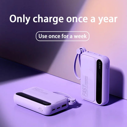 VIVO Power Bank 50000mAh 120W – 4 kable w zestawie, wyświetlacz LED