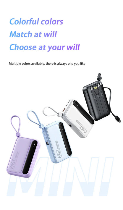 VIVO Power Bank 50000mAh 120W – 4 kable w zestawie, wyświetlacz LED