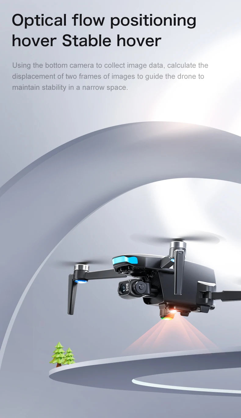 Lenovo S-X1 Drohne GPS 8K – 3-Achsen Gimbal, Hindernisvermeidung, 31 min Flugzeit