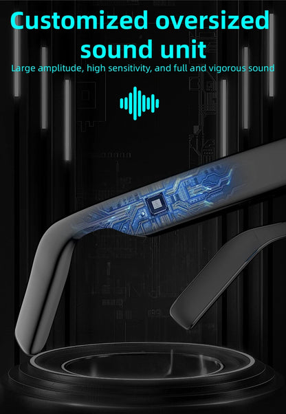 Lenovo AI Smart Sunglasses – Polarized, Voice Assistant, Bluetooth