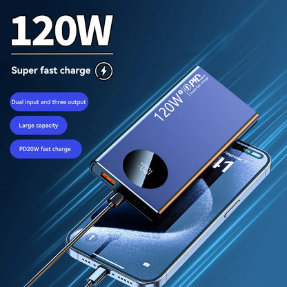 Power Bank 120W – 50000mAh, wyświetlacz LED, szybkie ładowanie