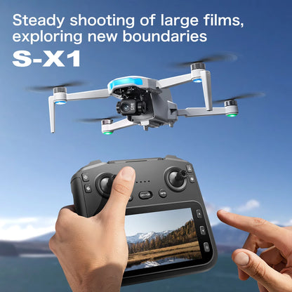 Lenovo S-X1 Drohne GPS 8K – 3-Achsen Gimbal, Hindernisvermeidung, 31 min Flugzeit