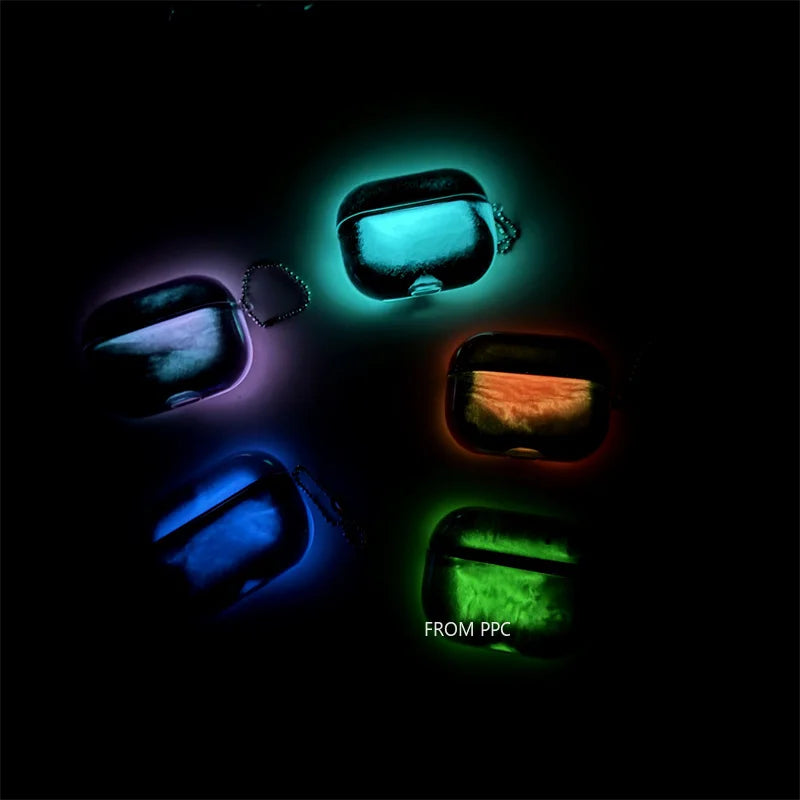 Etui AirPods Pro 4/3/2 – Luminous Quicksand, im Dunkeln leuchtend
