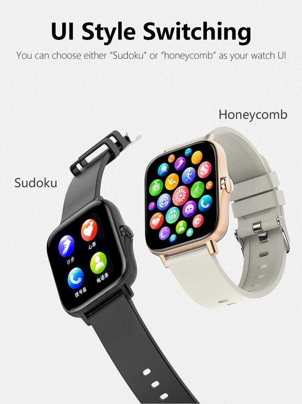 Lenovo Smartwatch 1,83" – Bluetooth-Anrufe, Gesundheitsmonitor, iOS und Android