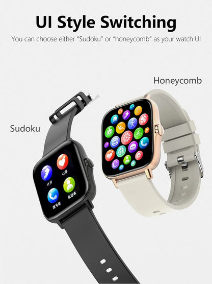 Lenovo Smartwatch 1,83" – Bluetooth-Anrufe, Gesundheitsmonitor, iOS und Android