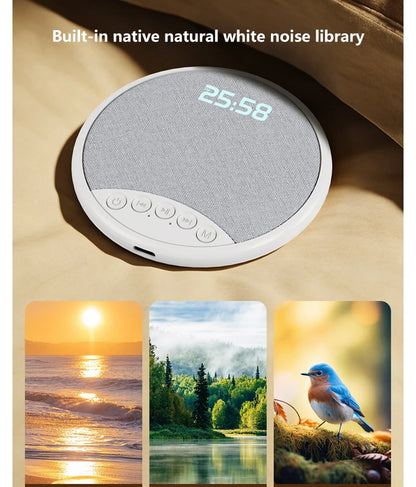 Lenovo Pillow Speaker – White Noise, Bluetooth 5.4, Alarm Clock, Sleep