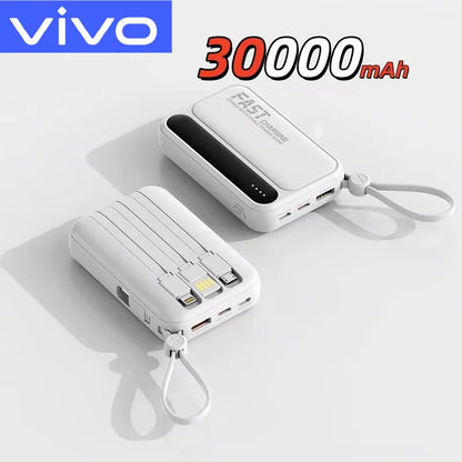 VIVO Power Bank 50000mAh 120W – 4 kable w zestawie, wyświetlacz LED