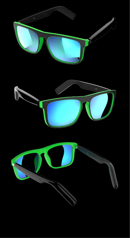 Lenovo AI Smart Sunglasses – Polarized, Voice Assistant, Bluetooth