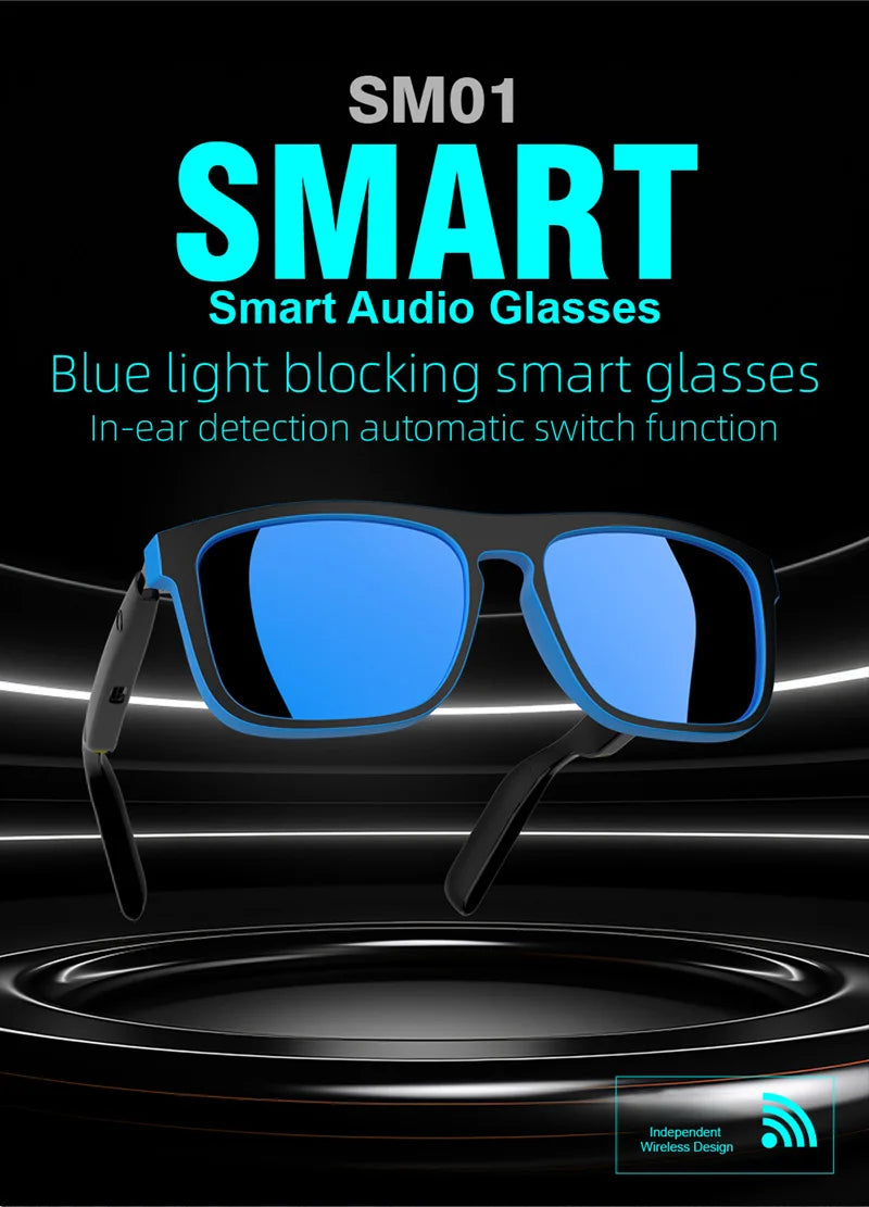 Lenovo AI Smart Sunglasses – Polarized, Voice Assistant, Bluetooth