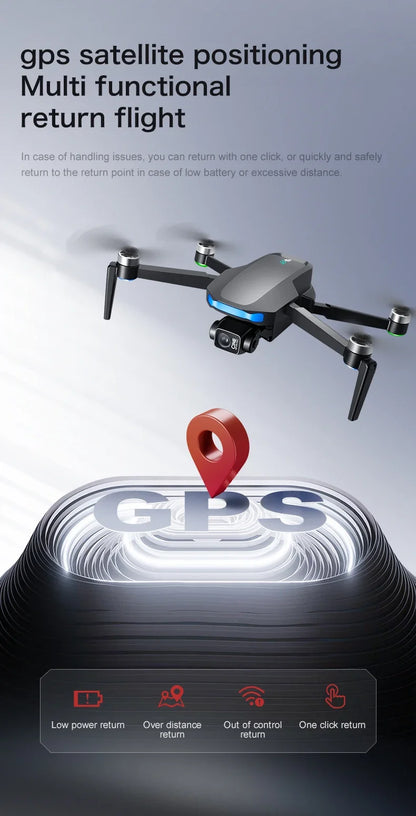 Lenovo S-X1 Drohne GPS 8K – 3-Achsen Gimbal, Hindernisvermeidung, 31 min Flugzeit
