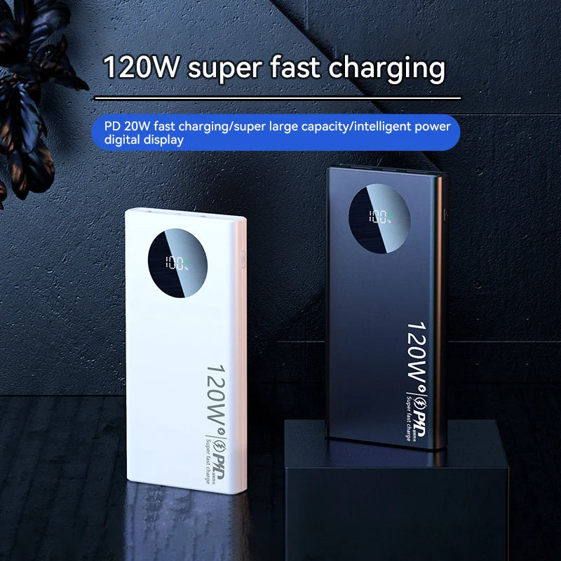 Power Bank 120W – 50000mAh, wyświetlacz LED, szybkie ładowanie