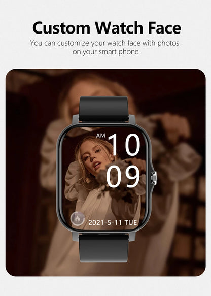 Lenovo Smartwatch 1,83" – Bluetooth-Anrufe, Gesundheitsmonitor, iOS und Android