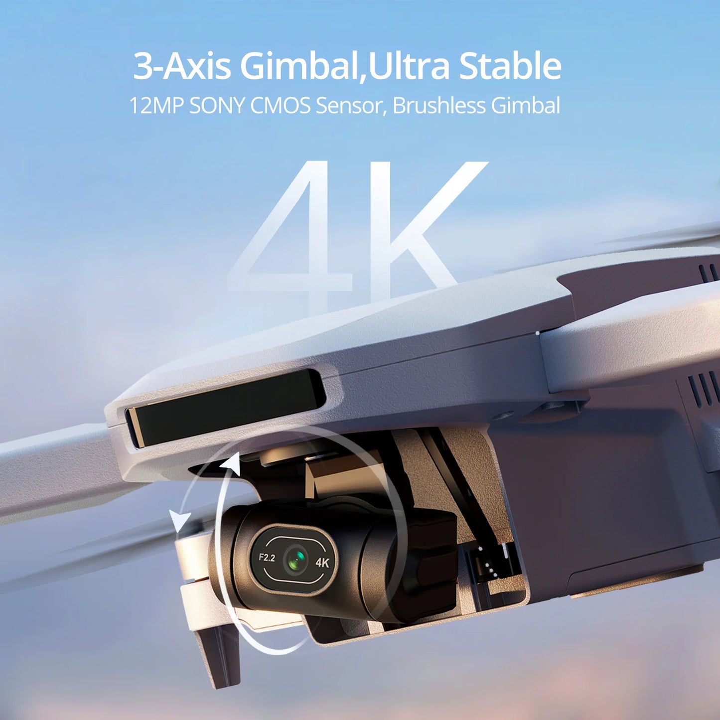 Potensic ATOM Mini Drohne 4K – GPS, 3-Achsen-Gimbal, 6 km Reichweite