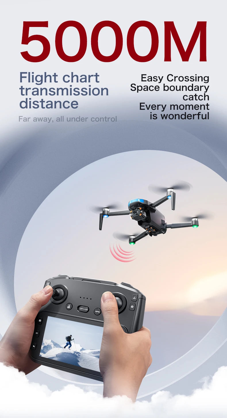 Lenovo S-X1 Drohne GPS 8K – 3-Achsen Gimbal, Hindernisvermeidung, 31 min Flugzeit
