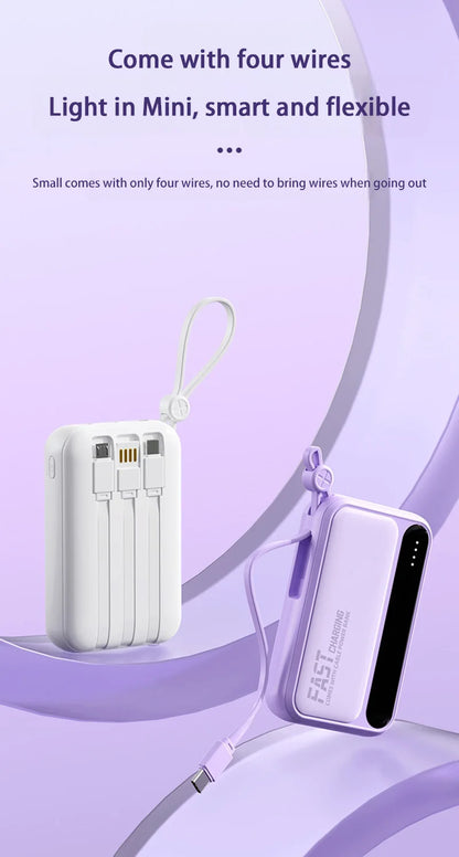 VIVO Power Bank 50000mAh 120W – 4 kable w zestawie, wyświetlacz LED