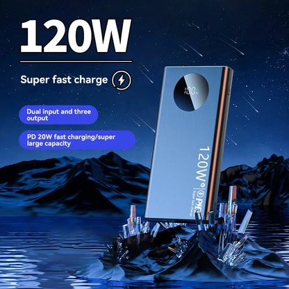 Power Bank 120W – 50000mAh, wyświetlacz LED, szybkie ładowanie