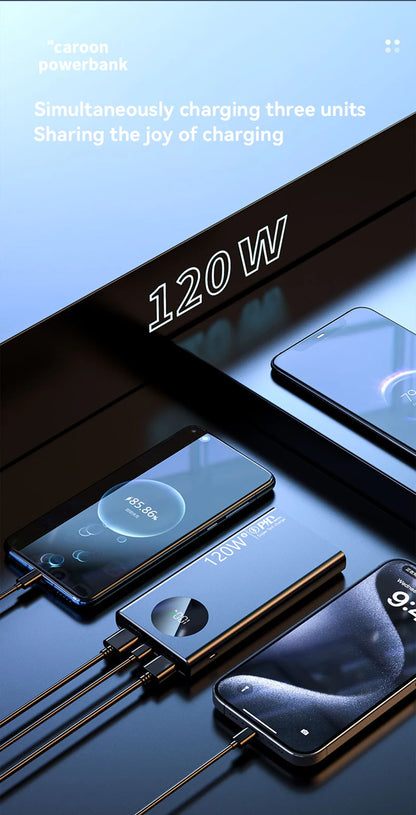 Power Bank 120W – 50000mAh, wyświetlacz LED, szybkie ładowanie