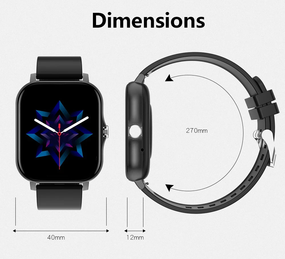 Lenovo Smartwatch 1,83" – Bluetooth-Anrufe, Gesundheitsmonitor, iOS und Android