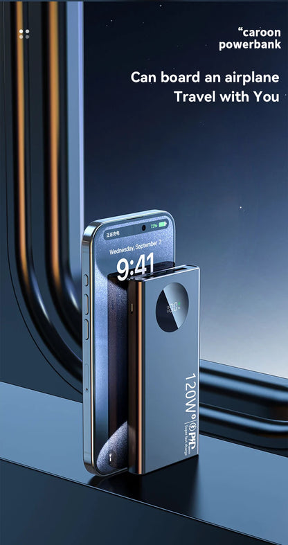 Power Bank 120W – 50000mAh, wyświetlacz LED, szybkie ładowanie