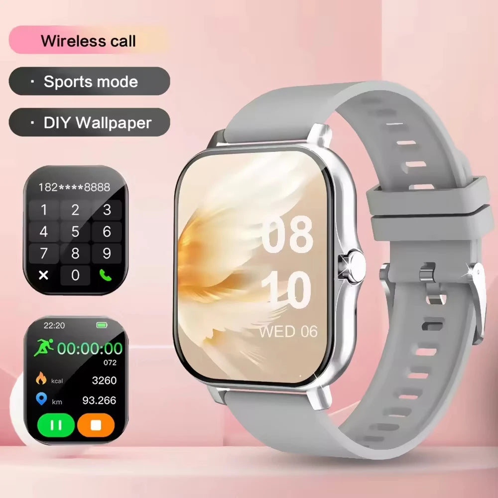 Lenovo Smartwatch 1,83" – Bluetooth-Anrufe, Gesundheitsmonitor, iOS und Android