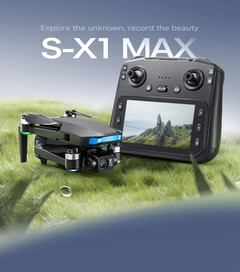 Lenovo S-X1 Drohne GPS 8K – 3-Achsen Gimbal, Hindernisvermeidung, 31 min Flugzeit