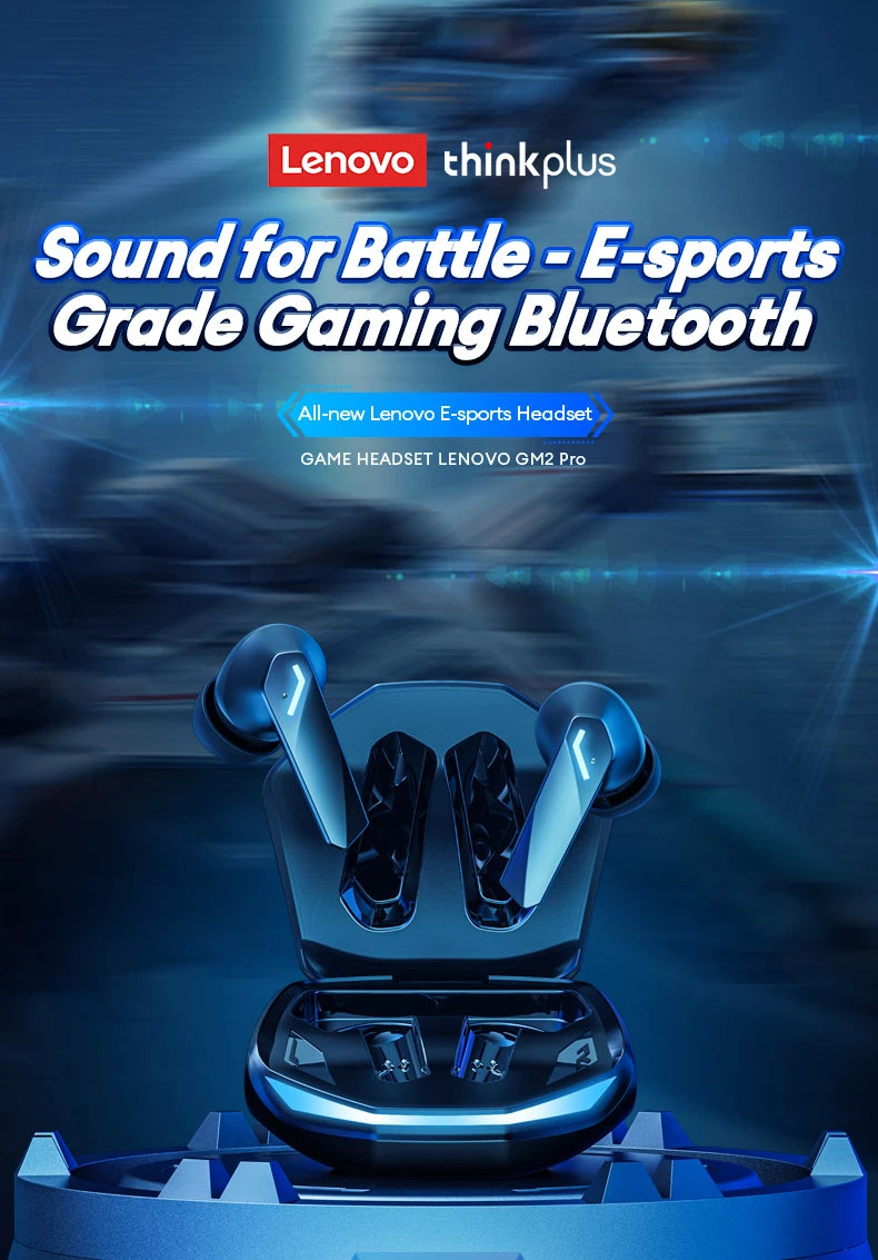 Lenovo GM2 Pro – Bluetooth 5.4 Gaming-Kopfhörer mit Mikrofon