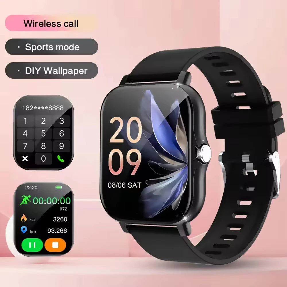 Lenovo Smartwatch 1,83" – Bluetooth-Anrufe, Gesundheitsmonitor, iOS und Android