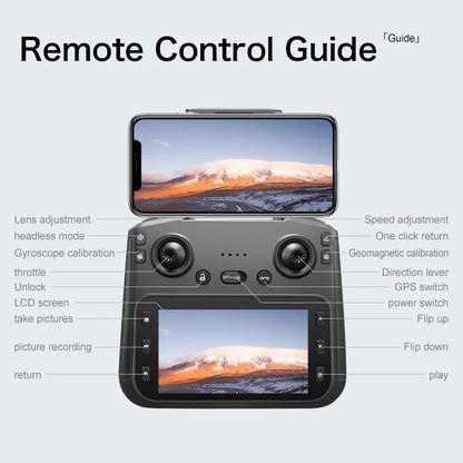 Lenovo S-X1 Drohne GPS 8K – 3-Achsen Gimbal, Hindernisvermeidung, 31 min Flugzeit