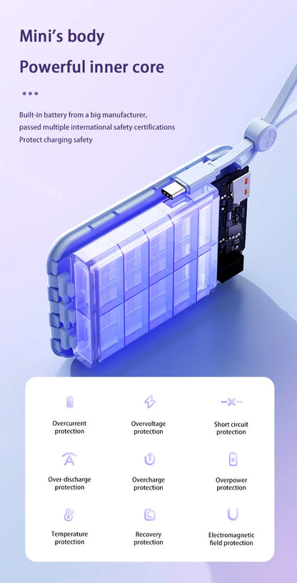 VIVO Power Bank 50000mAh 120W – 4 kable w zestawie, wyświetlacz LED