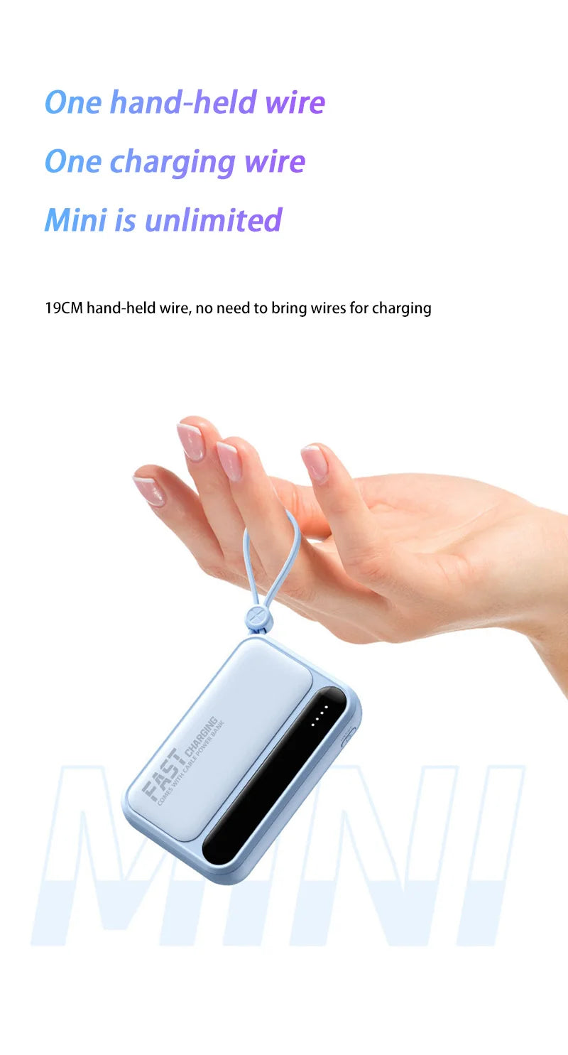 VIVO Power Bank 50000mAh 120W – 4 kable w zestawie, wyświetlacz LED