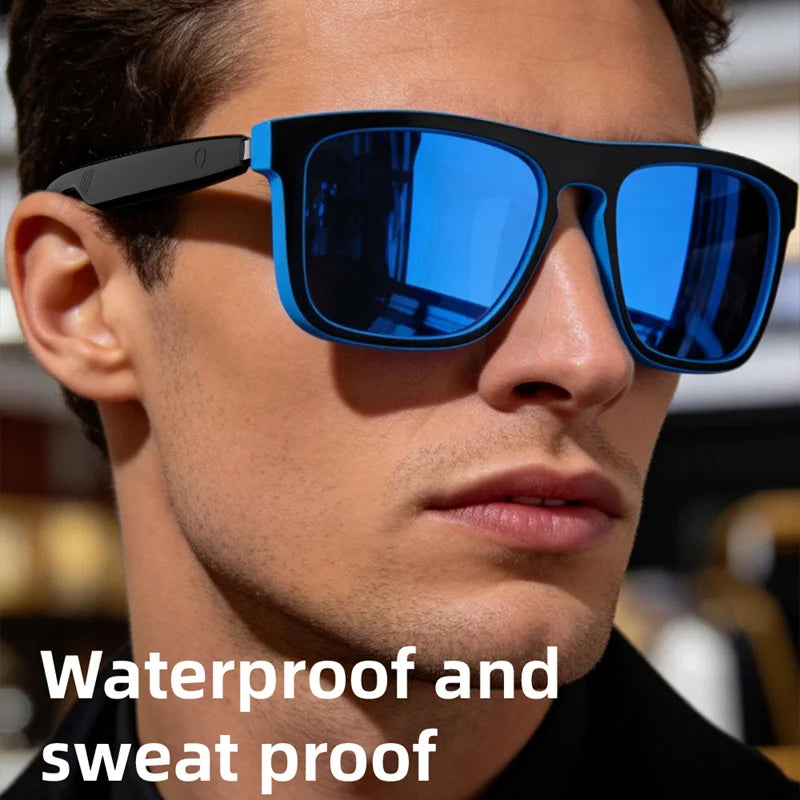 Lenovo AI Smart Sunglasses – Polarized, Voice Assistant, Bluetooth