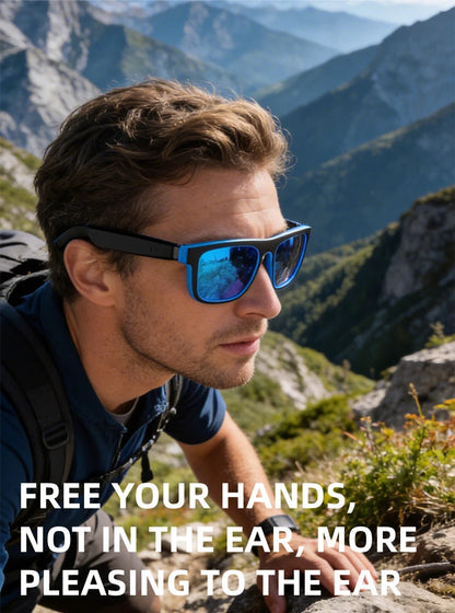 Lenovo AI Smart Sunglasses – Polarized, Voice Assistant, Bluetooth