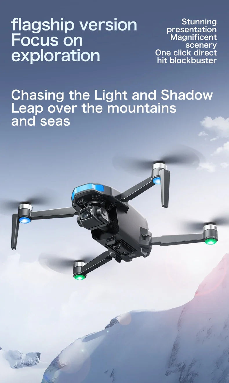 Lenovo S-X1 Drohne GPS 8K – 3-Achsen Gimbal, Hindernisvermeidung, 31 min Flugzeit