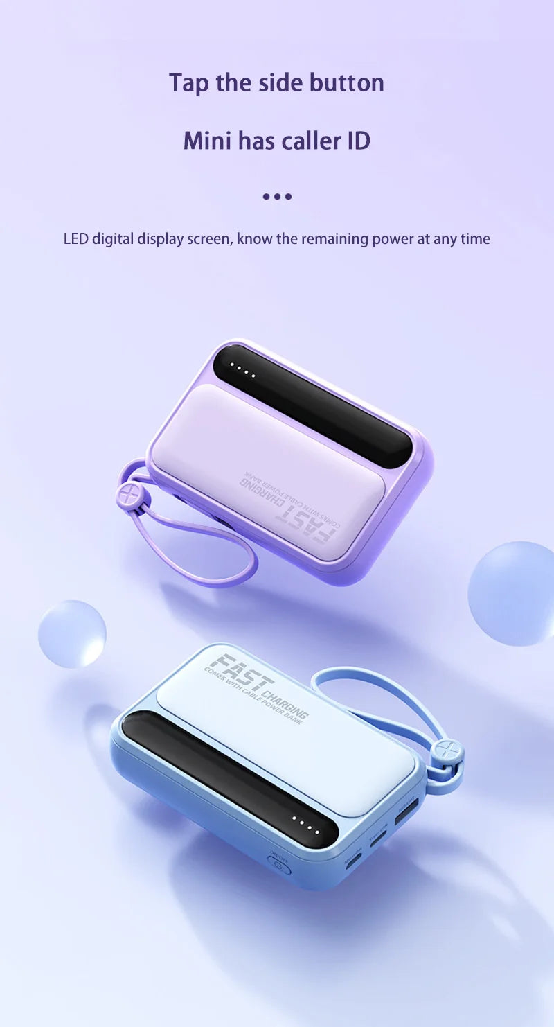 VIVO Power Bank 50000mAh 120W – 4 kable w zestawie, wyświetlacz LED