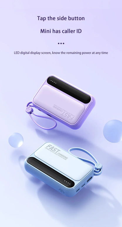 VIVO Power Bank 50000mAh 120W – 4 kable w zestawie, wyświetlacz LED