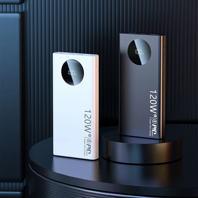 Power Bank 120W – 50000mAh, wyświetlacz LED, szybkie ładowanie