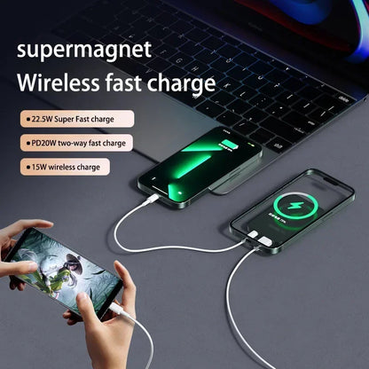 Lenovo Magnetyczny Power Bank – Bezprzewodowe Ładowanie 22.5W, do 200000mAh