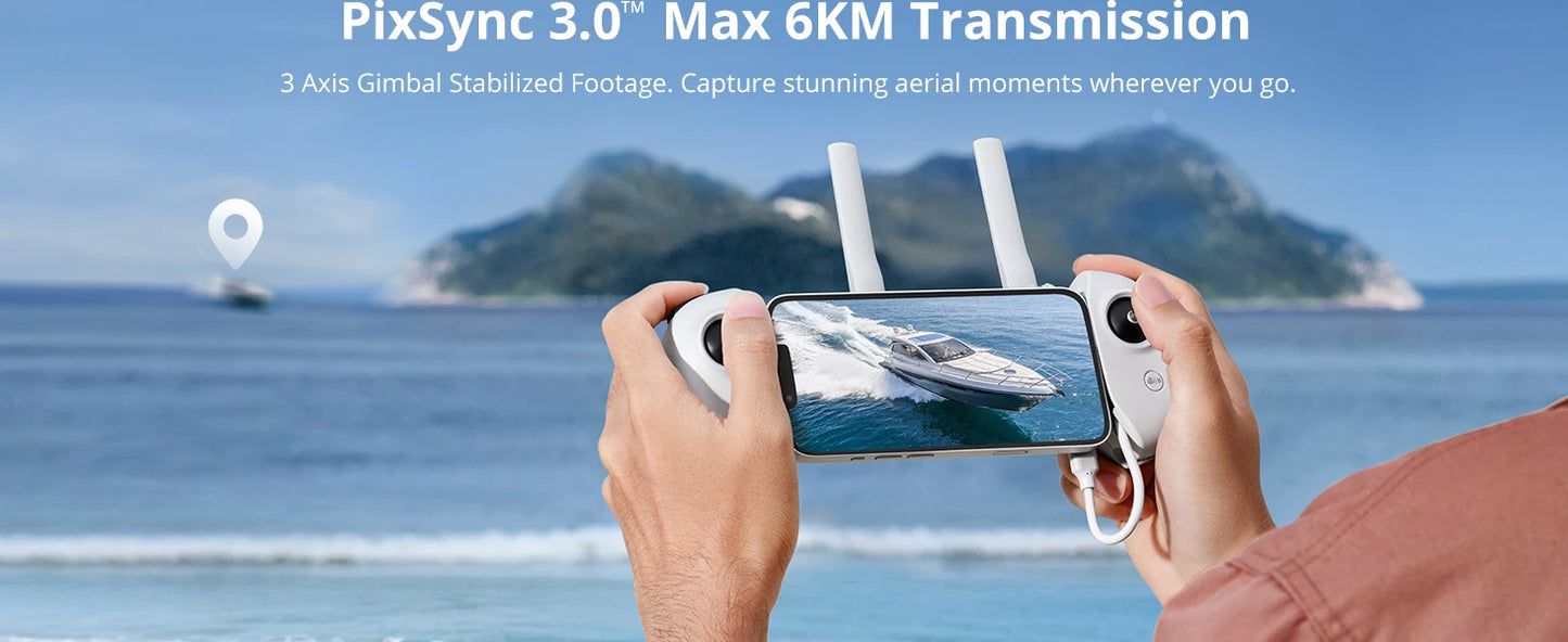 Potensic ATOM Mini Drohne 4K – GPS, 3-Achsen-Gimbal, 6 km Reichweite