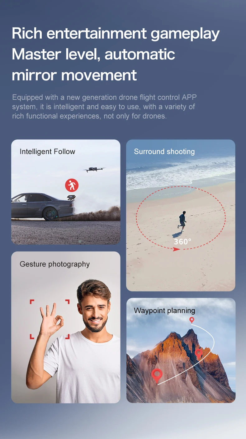 Lenovo S-X1 Drohne GPS 8K – 3-Achsen Gimbal, Hindernisvermeidung, 31 min Flugzeit