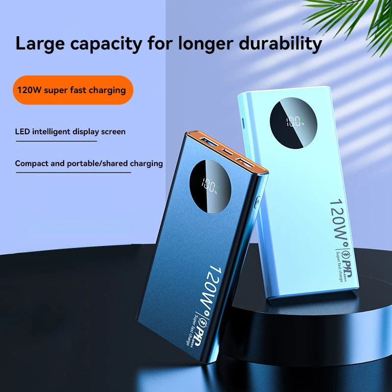 Power Bank 120W – 50000mAh, wyświetlacz LED, szybkie ładowanie